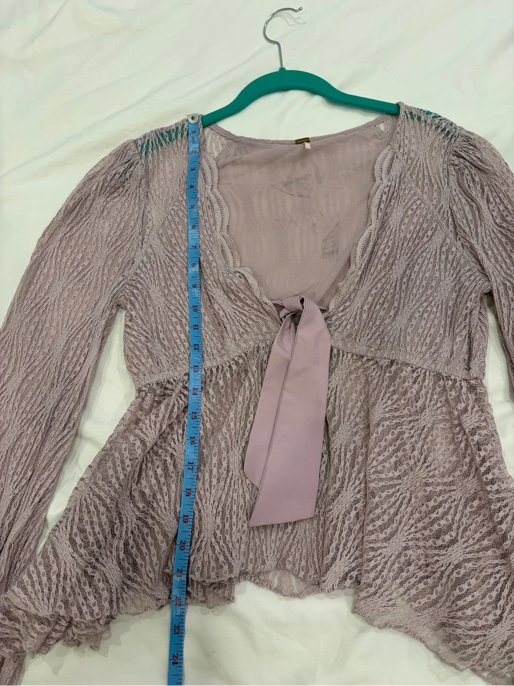 Free People lilac purple Lace Tie-Front Tunic M women’s